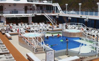 Azamara cruise top deck